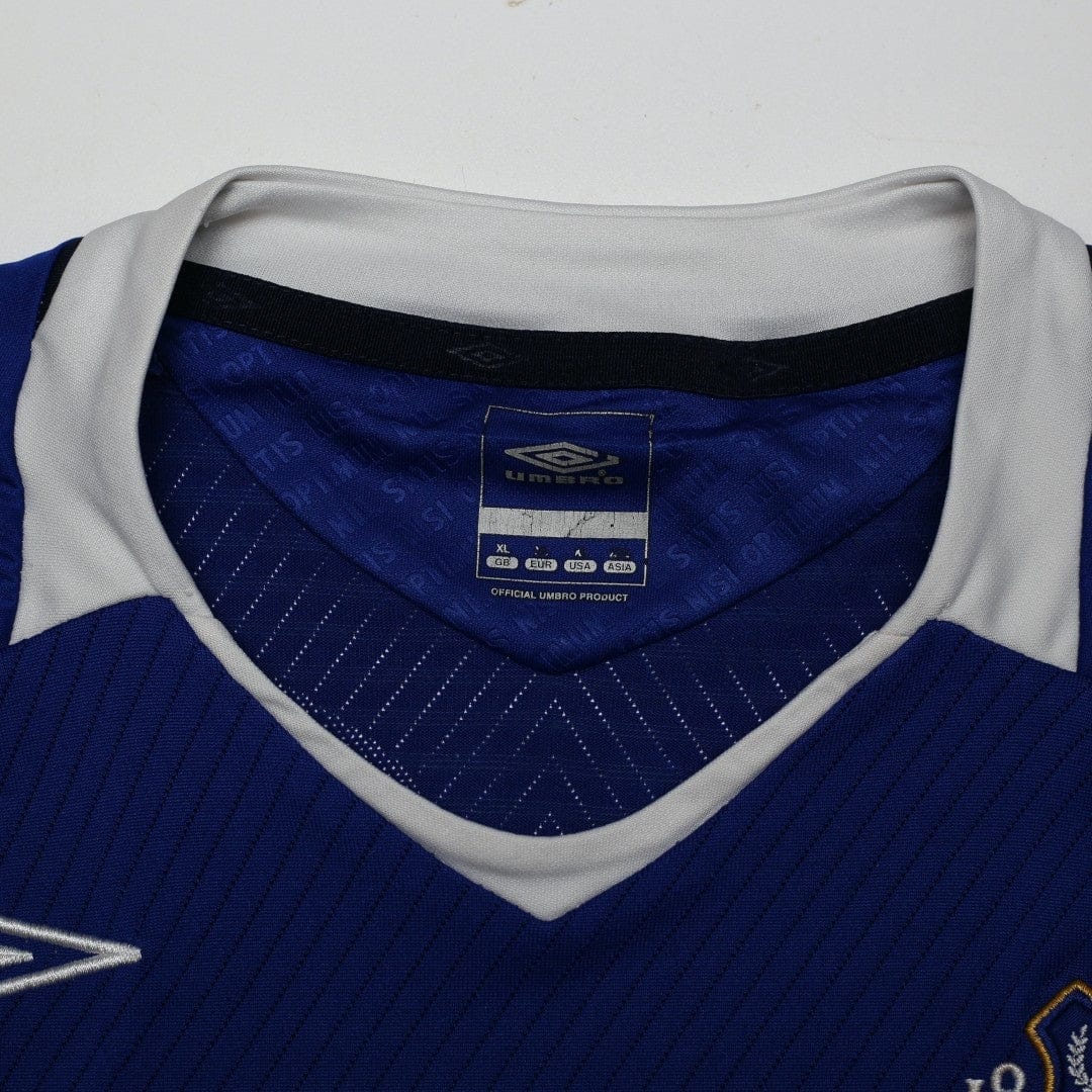 2008/09 Baines #3 Everton Vintage Umbro Home Football Shirt (XL)