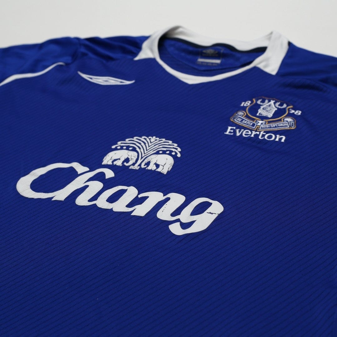 2008/09 Baines #3 Everton Vintage Umbro Home Football Shirt (XL)