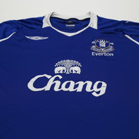 2008/09 Baines #3 Everton Vintage Umbro Home Football Shirt (XL)