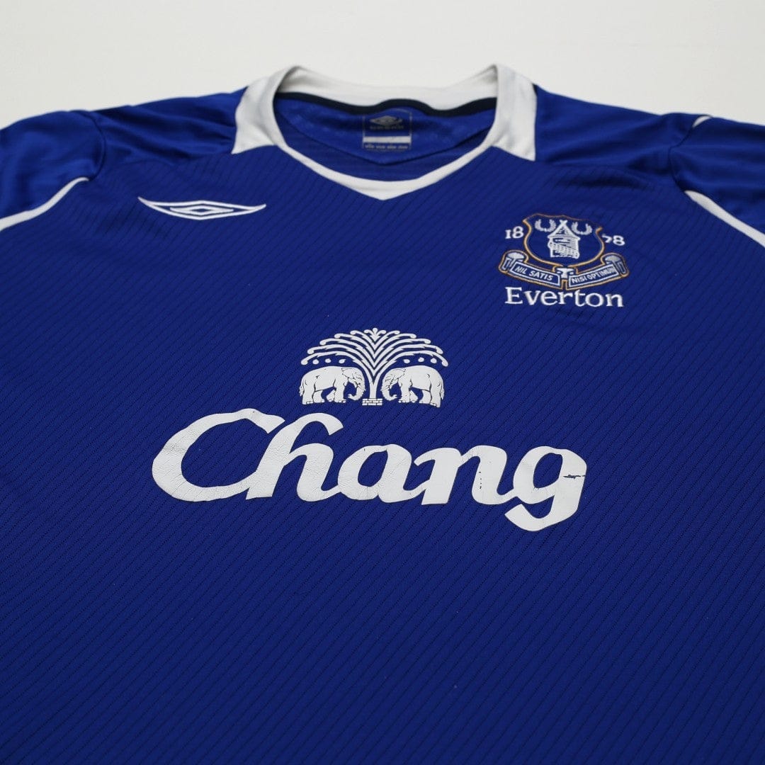 2008/09 Baines #3 Everton Vintage Umbro Home Football Shirt (XL)