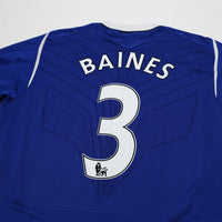 2008/09 Baines #3 Everton Vintage Umbro Home Football Shirt (XL)