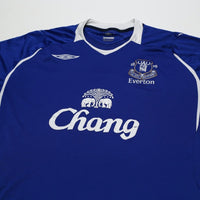 2008/09 Baines #3 Everton Vintage Umbro Home Football Shirt (XL)