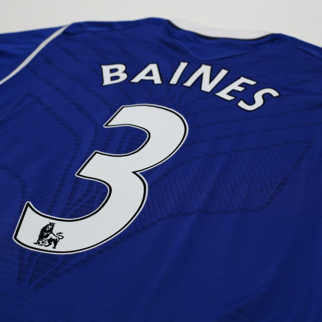 2008/09 Baines #3 Everton Vintage Umbro Home Football Shirt (XL)
