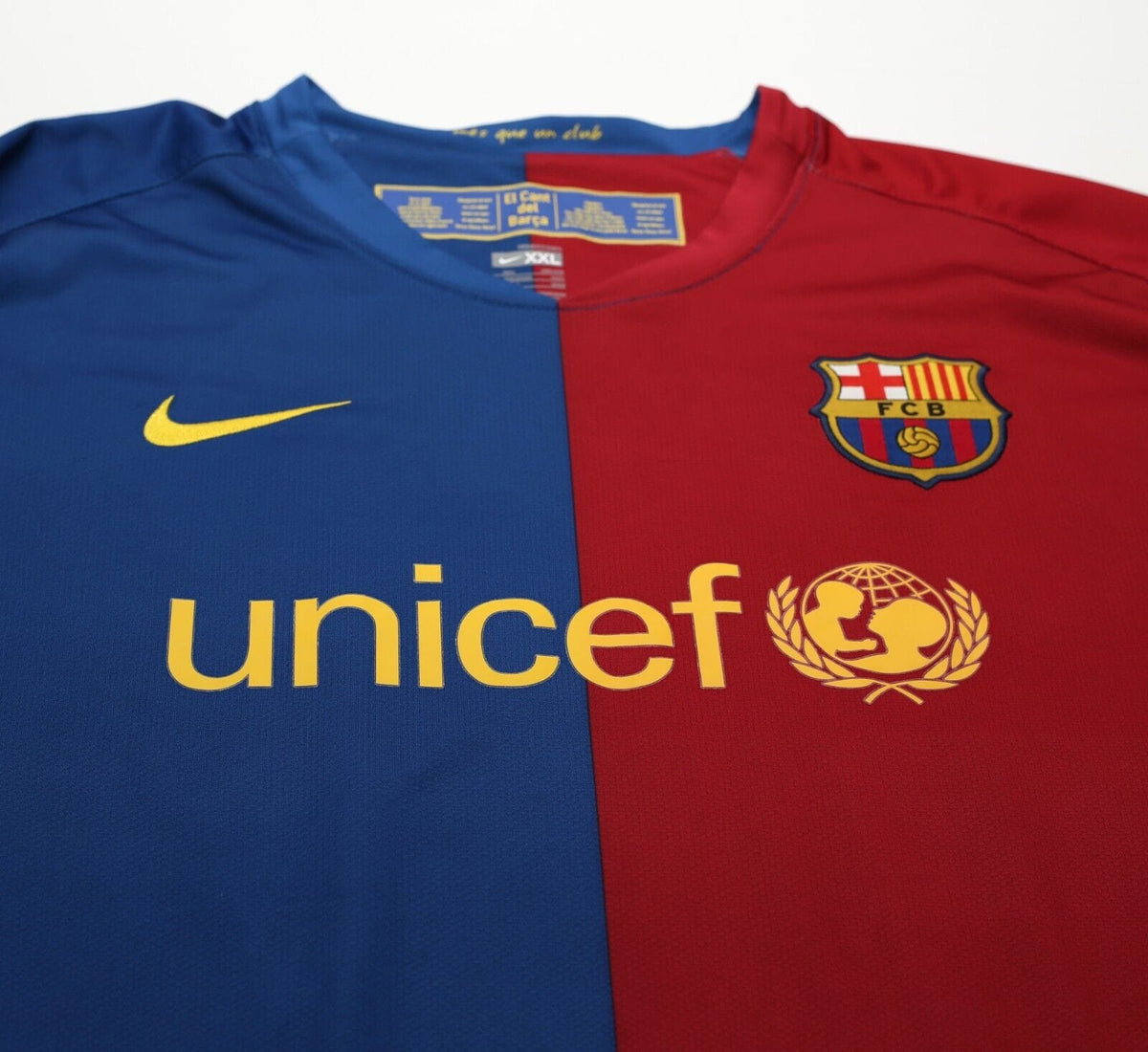 2008/09 BARCELONA Vintage Nike Home Football Shirt (XXL)
