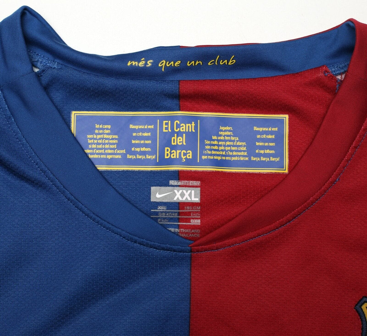 2008/09 BARCELONA Vintage Nike Home Football Shirt (XXL)