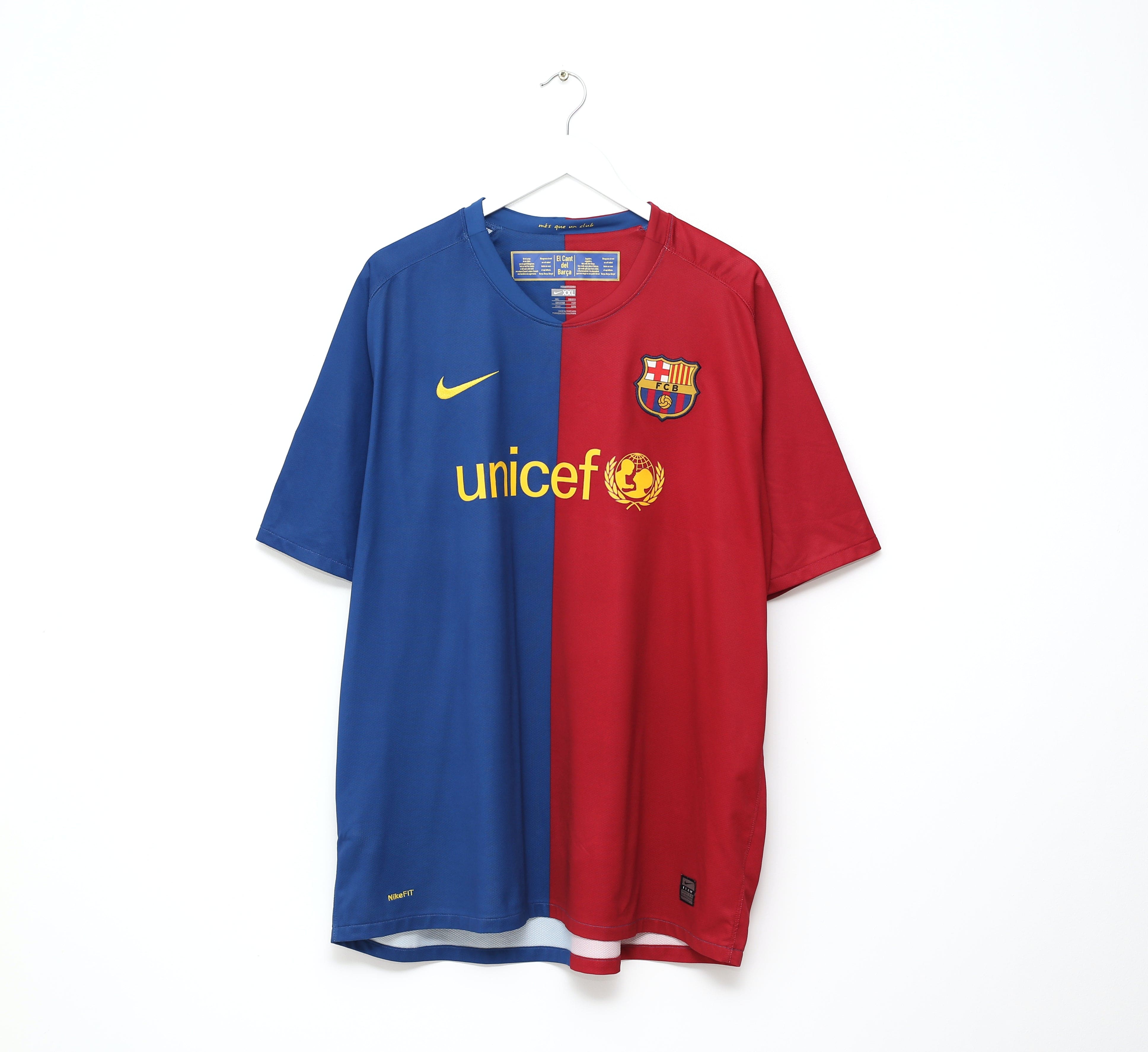 2008/09 BARCELONA Vintage Nike Home Football Shirt (XXL