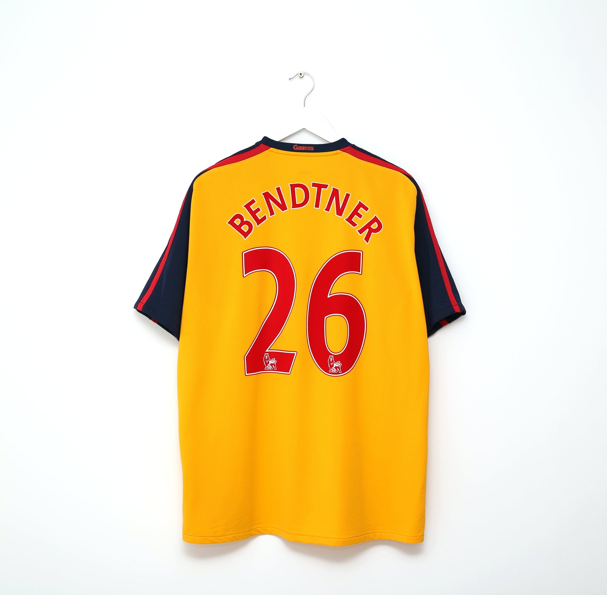 2008/09 BENDTNER #26 Arsenal Vintage Nike Away Football Shirt Jersey (XL)