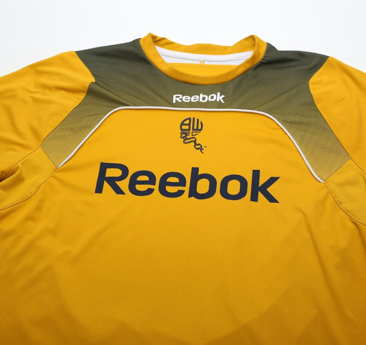 2008/09 DAVIES #14 Bolton Wanderers Vintage Reebok Away Football Shirt (L)