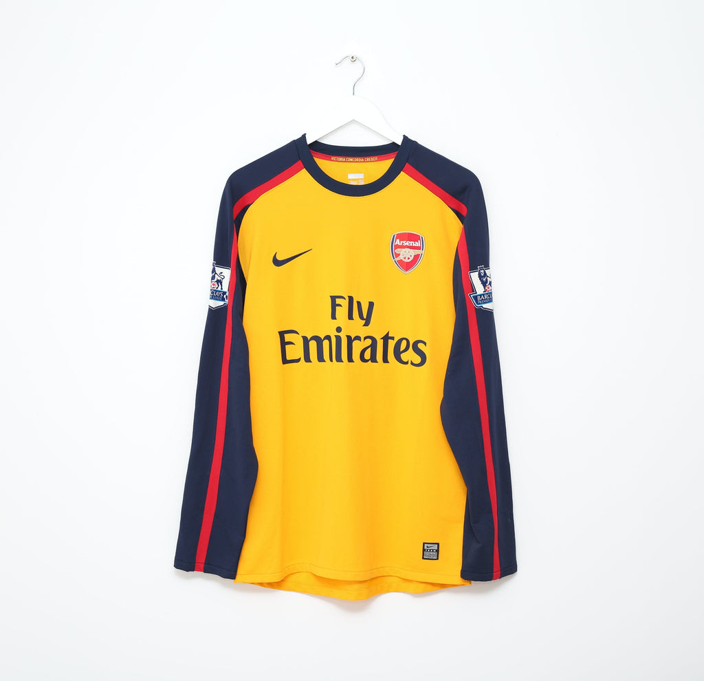 2008/09 FABREGAS #4 Arsenal Vintage Nike MATCH ISSUE Away Football Shirt SIGNED