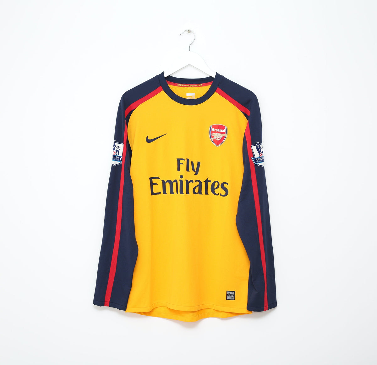 2008/09 FABREGAS #4 Arsenal Vintage Nike MATCH ISSUE Away Football Shirt SIGNED