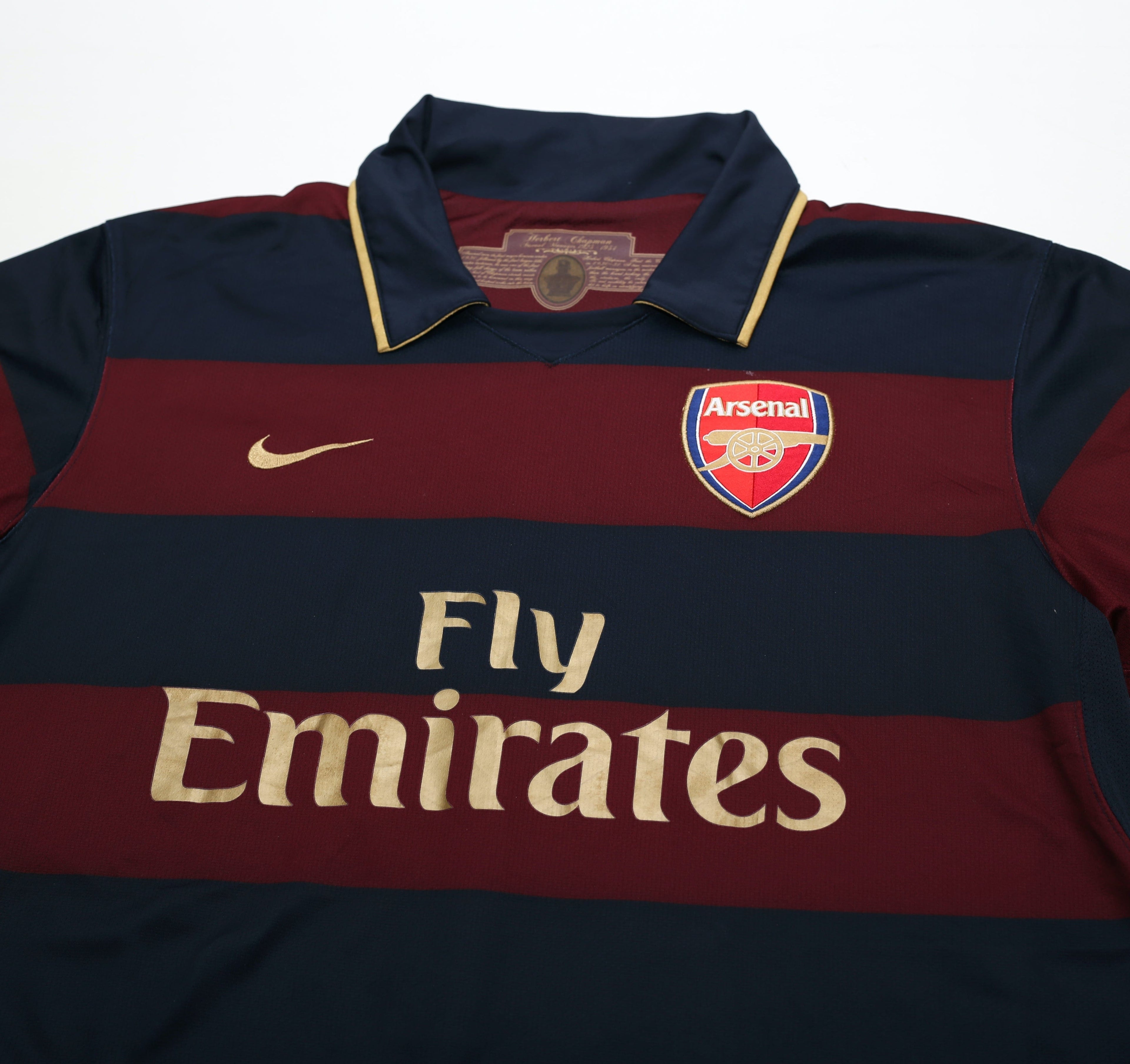 2008/09 FABREGAS #4 Arsenal Vintage Nike Third Football Shirt (L)