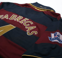 2008/09 FABREGAS #4 Arsenal Vintage Nike Third Football Shirt (L)