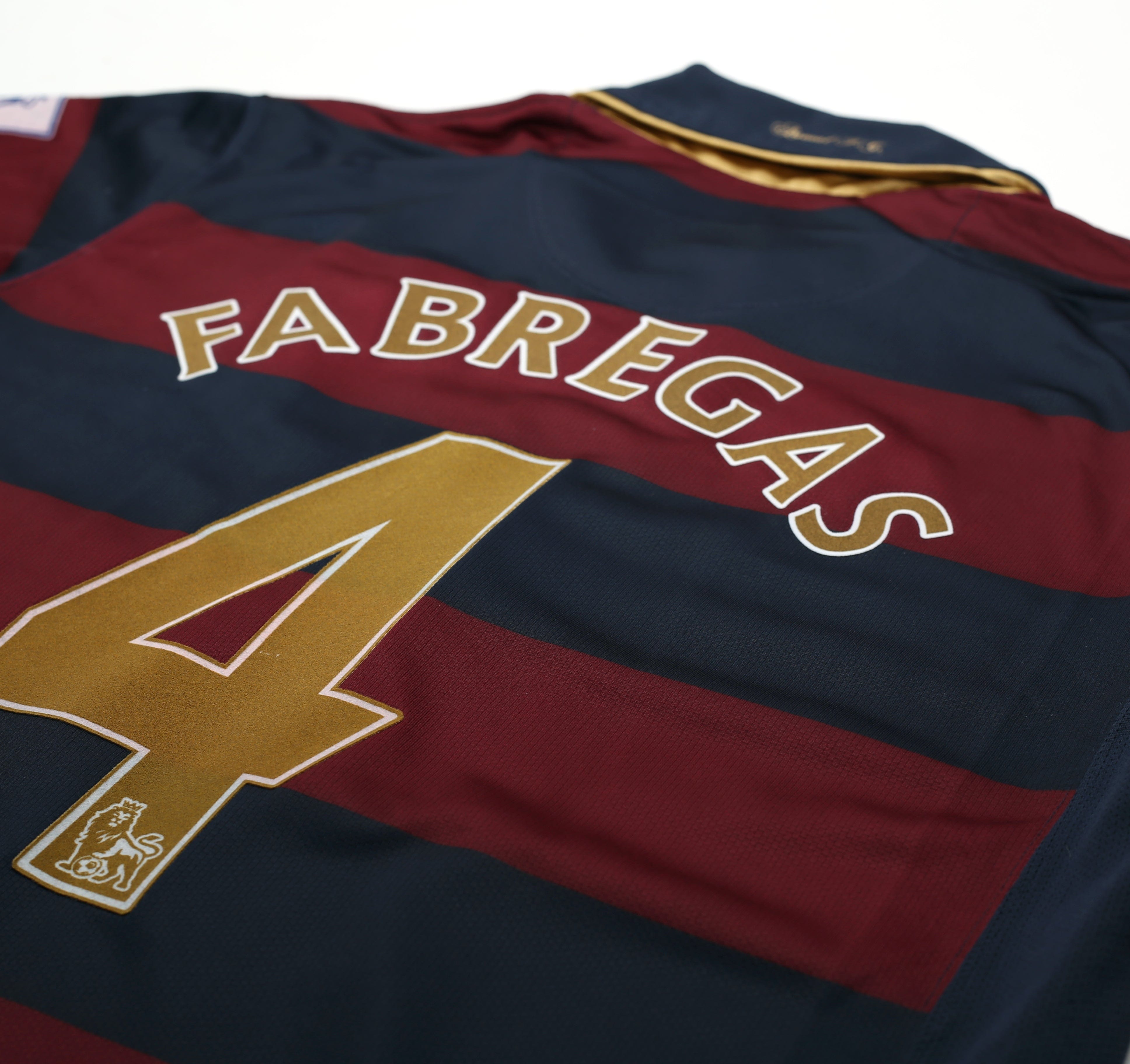 2008/09 FABREGAS #4 Arsenal Vintage Nike Third Football Shirt (L)