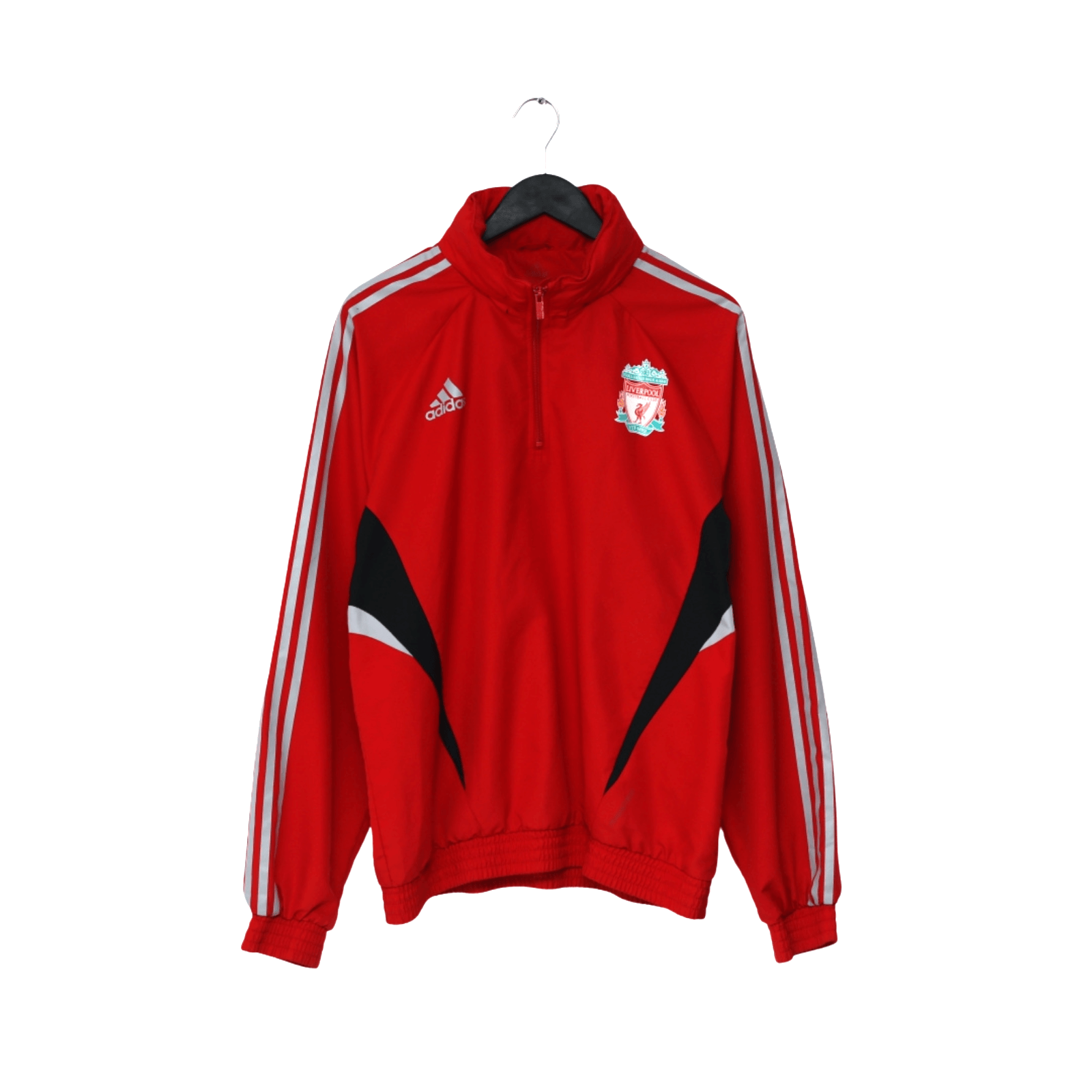 2008/09 Liverpool adidas Formotion Football Player Issue 1/4 Zip Training Top (L)