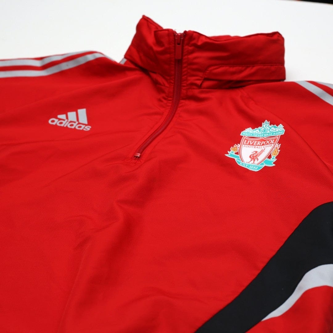 2008/09 Liverpool adidas Formotion Football Player Issue 1/4 Zip Training Top (L)