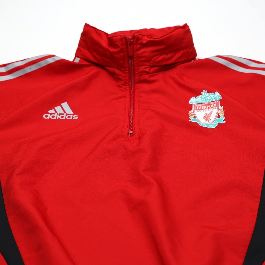 2008/09 Liverpool adidas Formotion Football Player Issue 1/4 Zip Training Top (L)