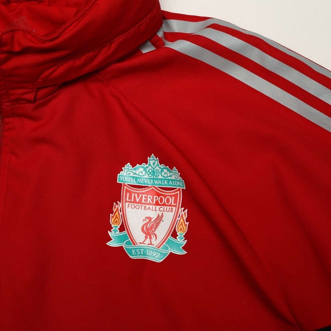 2008/09 Liverpool adidas Formotion Football Player Issue 1/4 Zip Training Top (L)