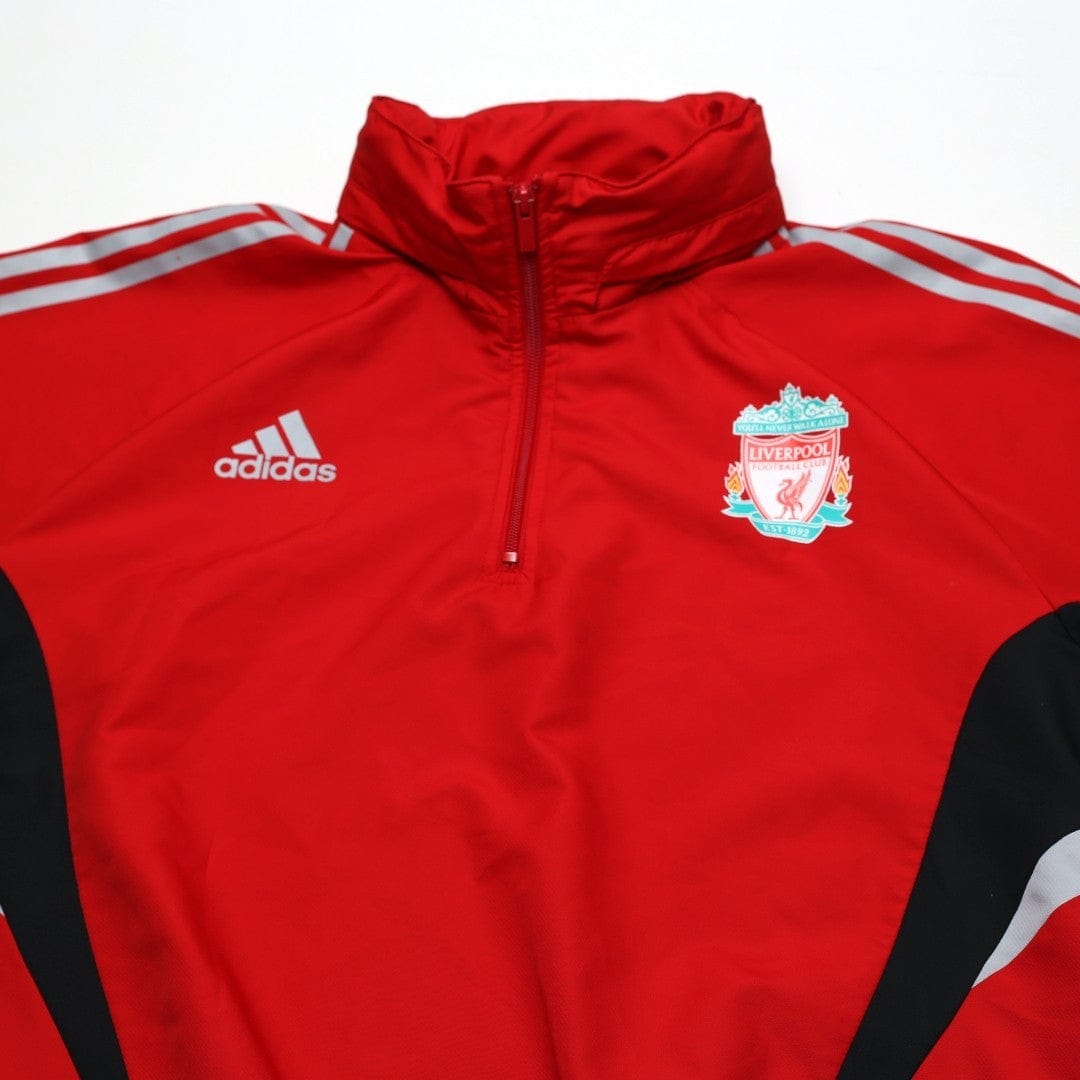 2008/09 Liverpool adidas Formotion Football Player Issue 1/4 Zip Training Top (L)