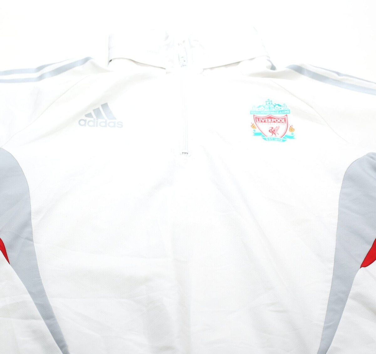 2008/09 LIVERPOOL adidas Formotion Football Player Issue 1/4 Zip Training Top (M)