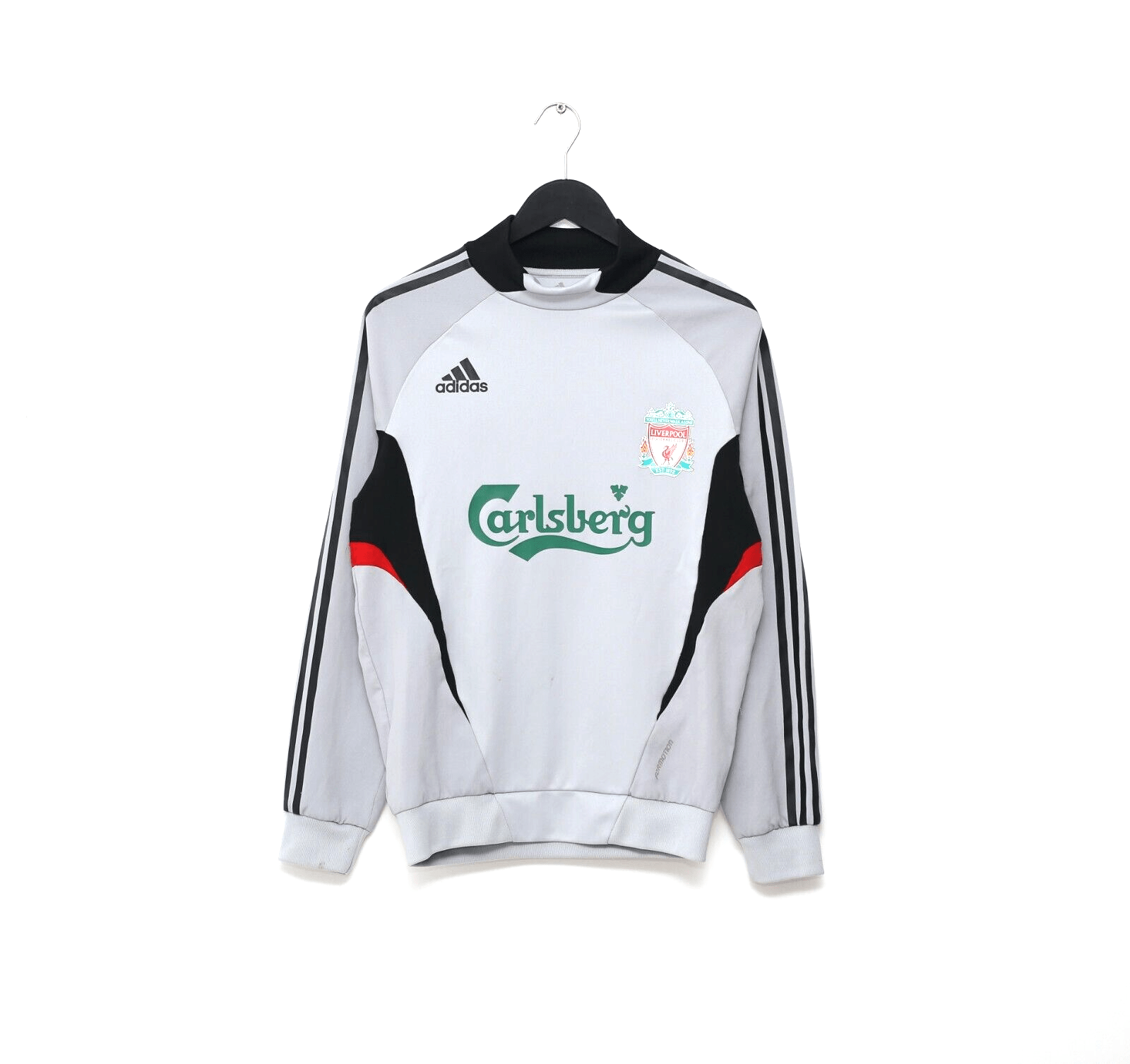 2008/09 LIVERPOOL adidas Formotion Football Player Issue Sweatshirt Top (S)