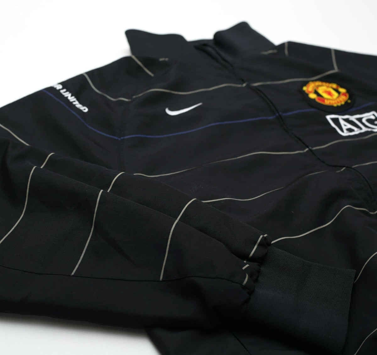 2008/09 MANCHESTER UNITED Vintage Nike Football Track Top Jacket (M/L)