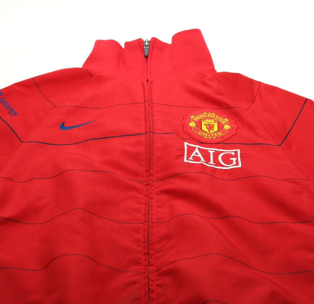 2008/09 MANCHESTER UNITED Vintage Nike Football Track Top Jacket (S)