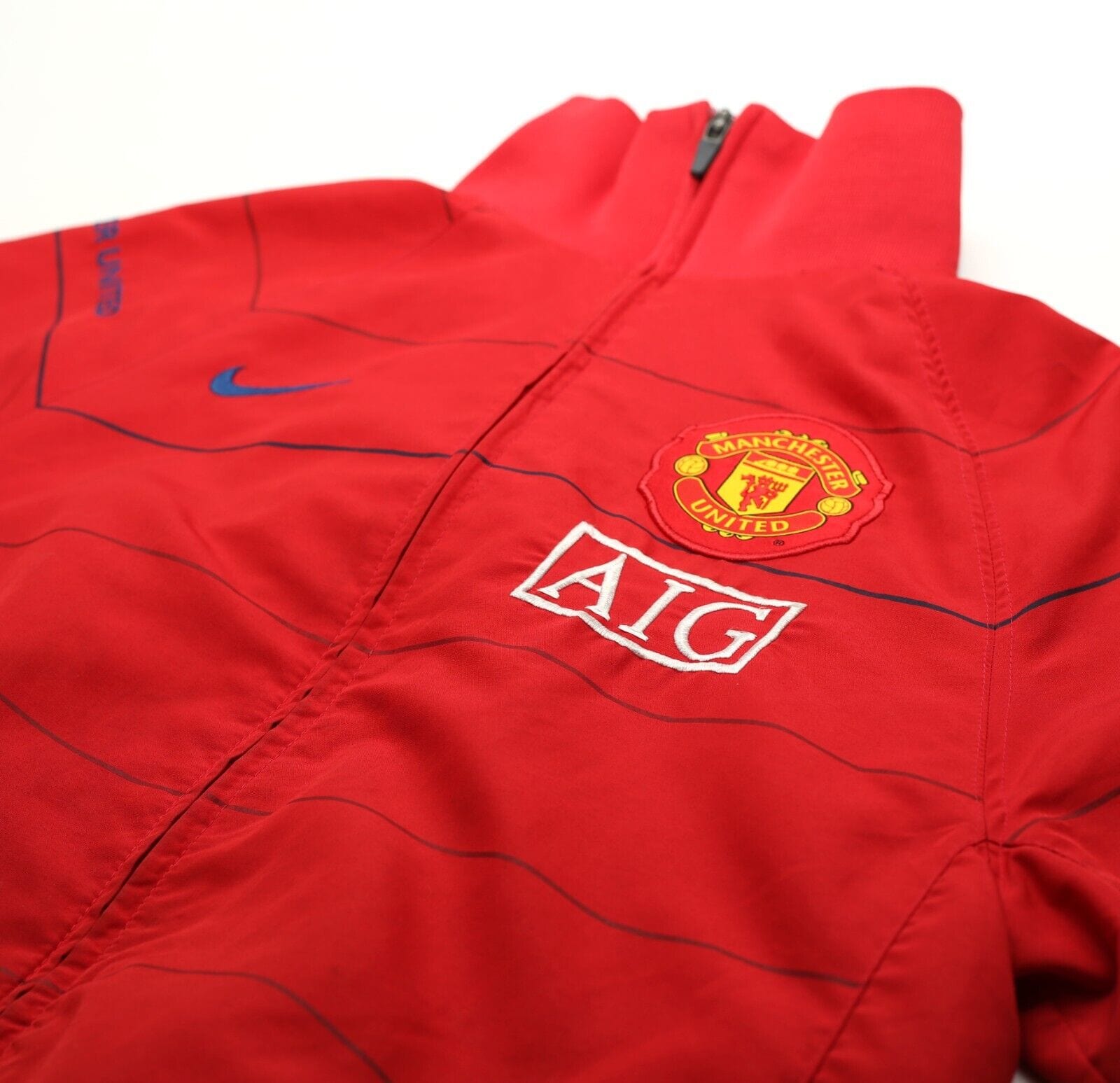 2008/09 MANCHESTER UNITED Vintage Nike Football Track Top Jacket (S)