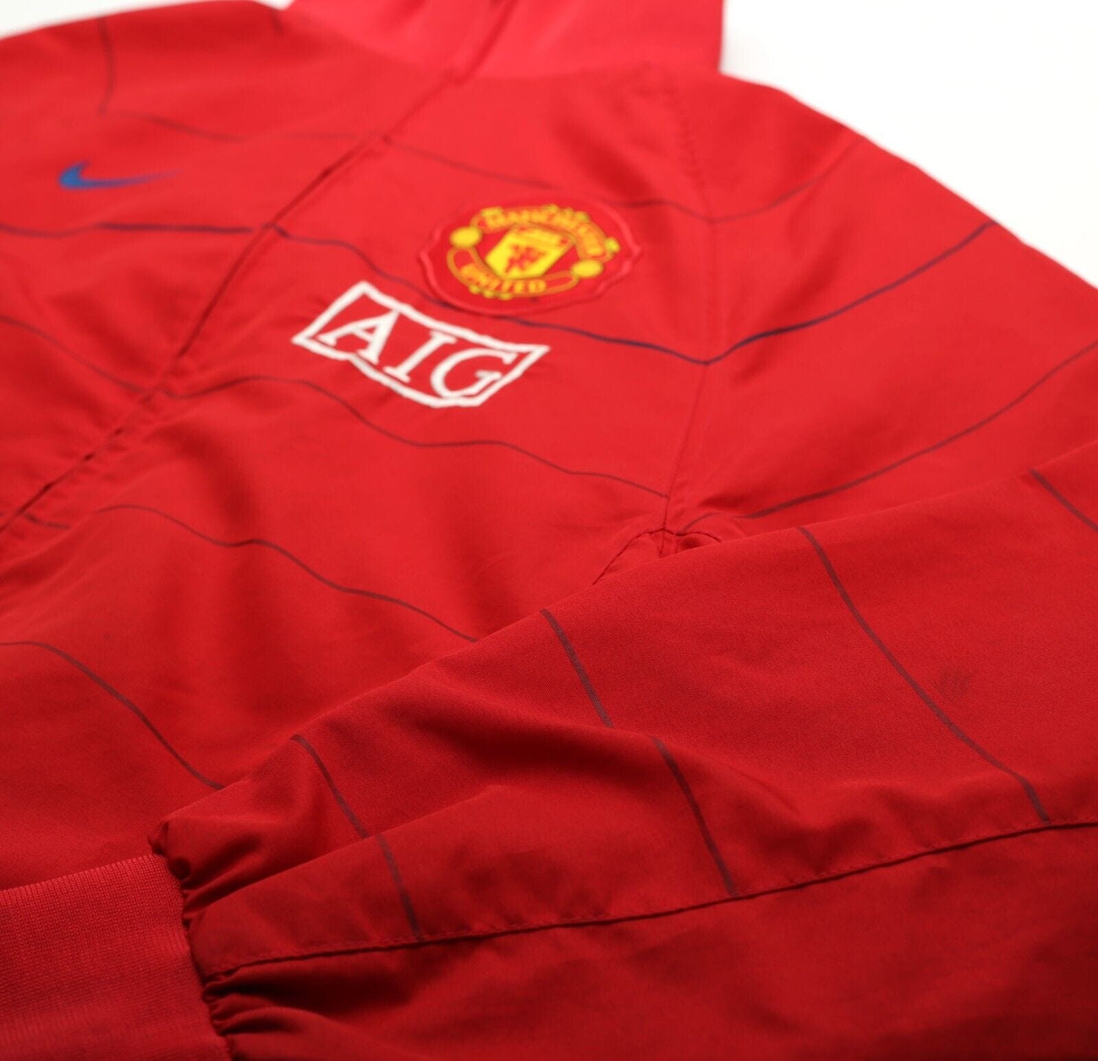 2008/09 MANCHESTER UNITED Vintage Nike Football Track Top Jacket (S)