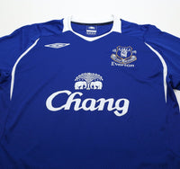 2008/09 PIENAAR #20 Everton Vintage Umbro Home Football Shirt (M)