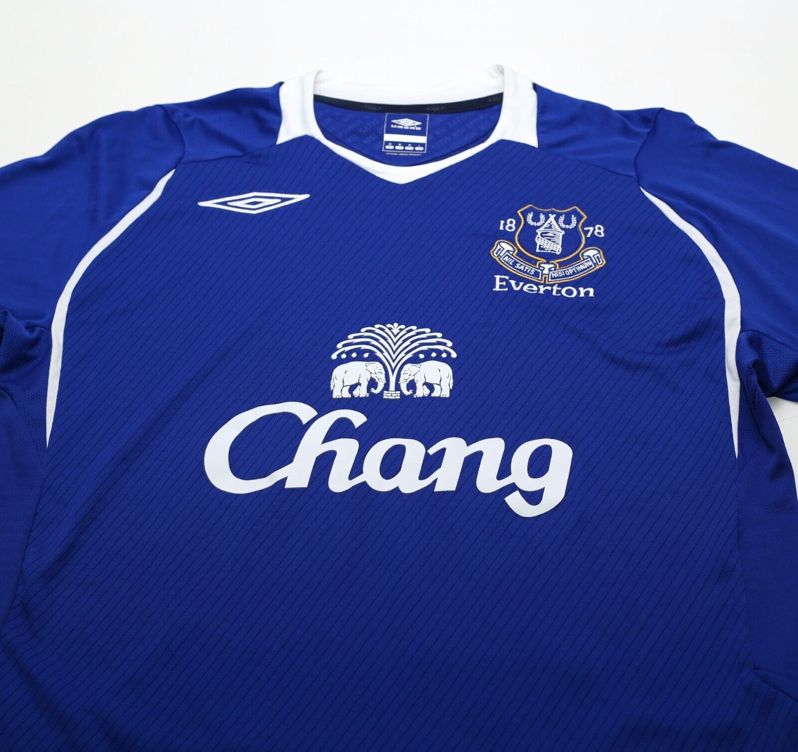 2008/09 PIENAAR #20 Everton Vintage Umbro Home Football Shirt (M)