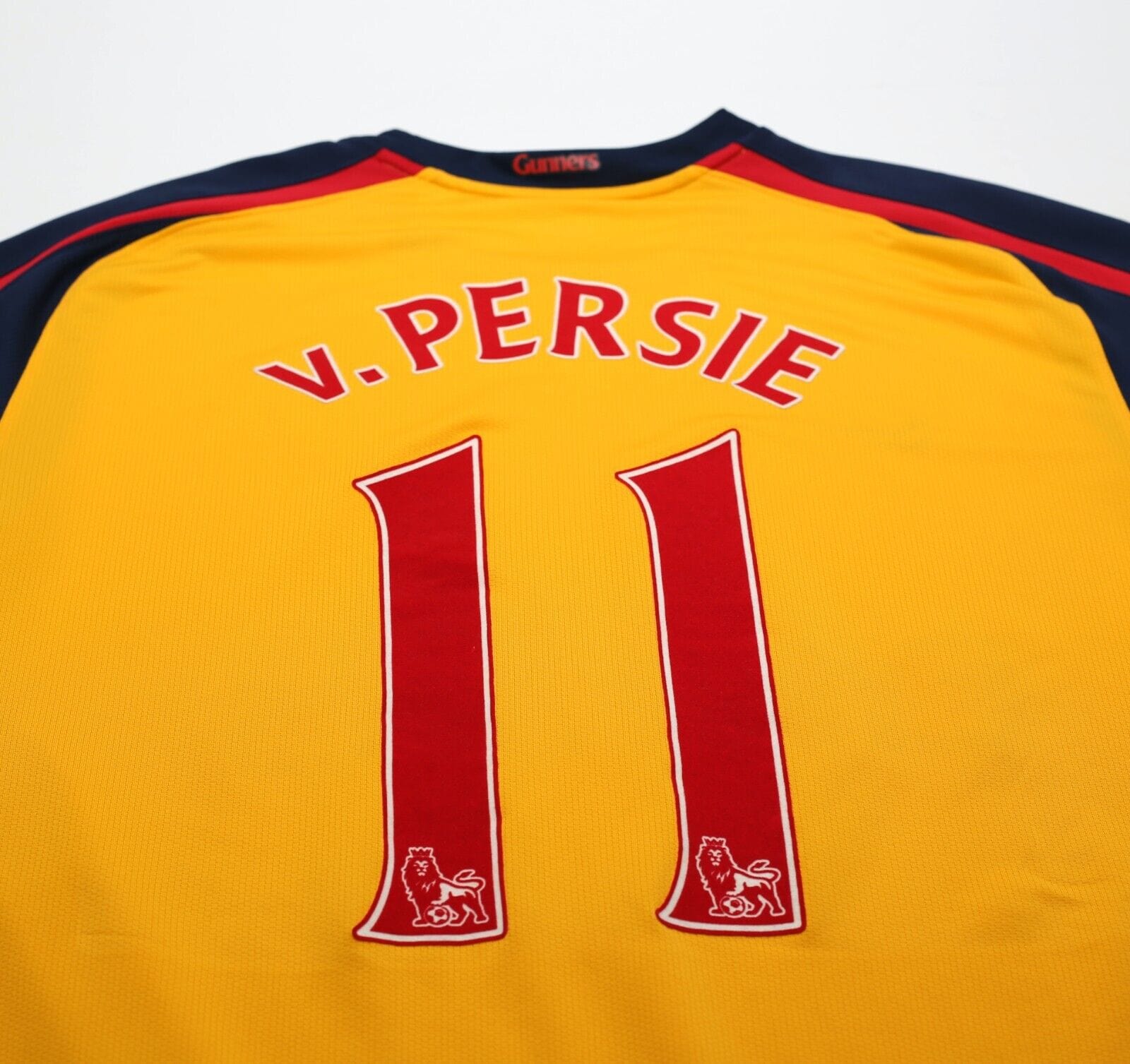 2008/09 VAN PERSIE #11 Arsenal Vintage Nike Away Long Sleeve Football Shirt (L)