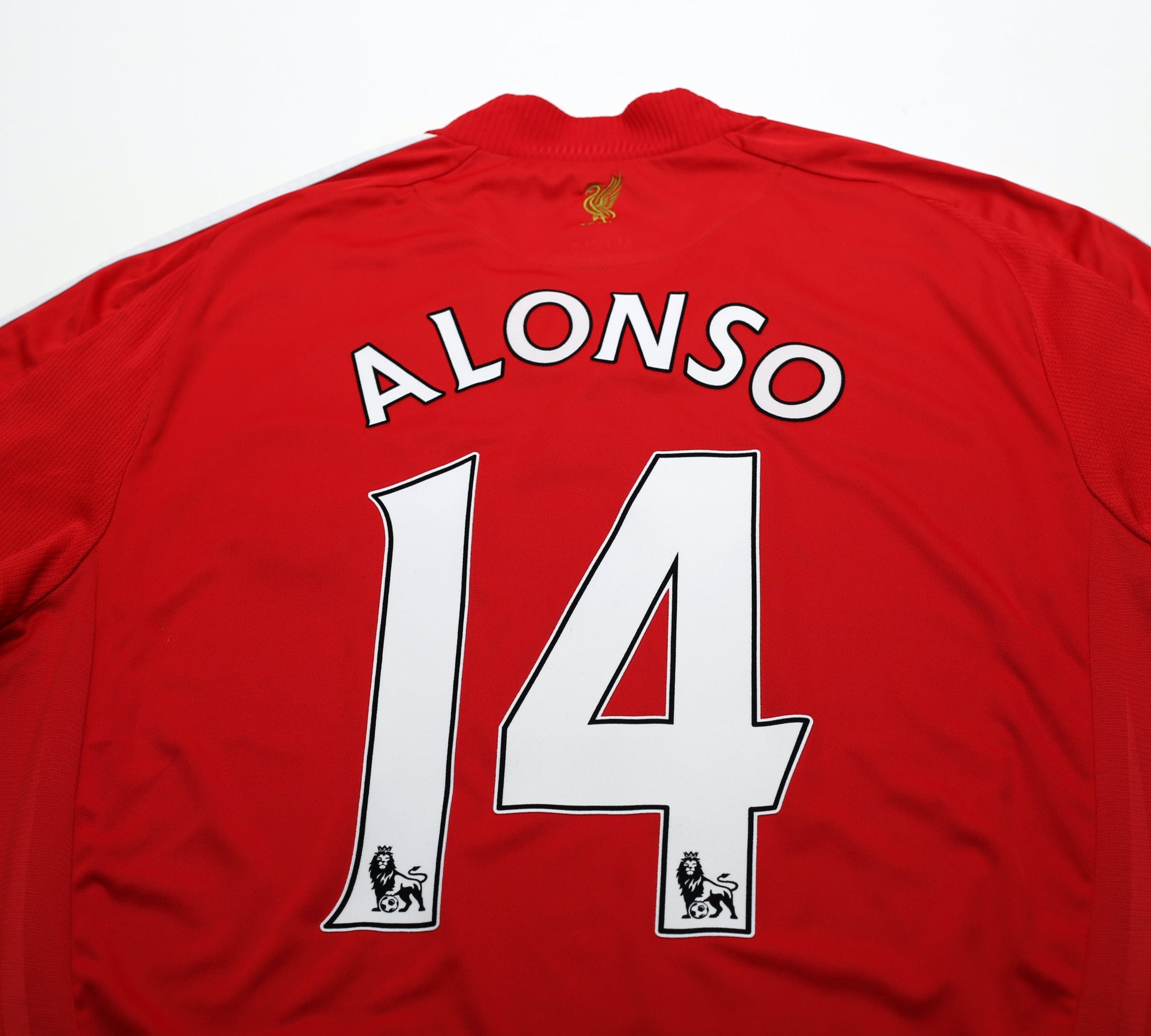 2008/10 ALONSO #14 Liverpool Vintage Adidas Football Shirt (XL)