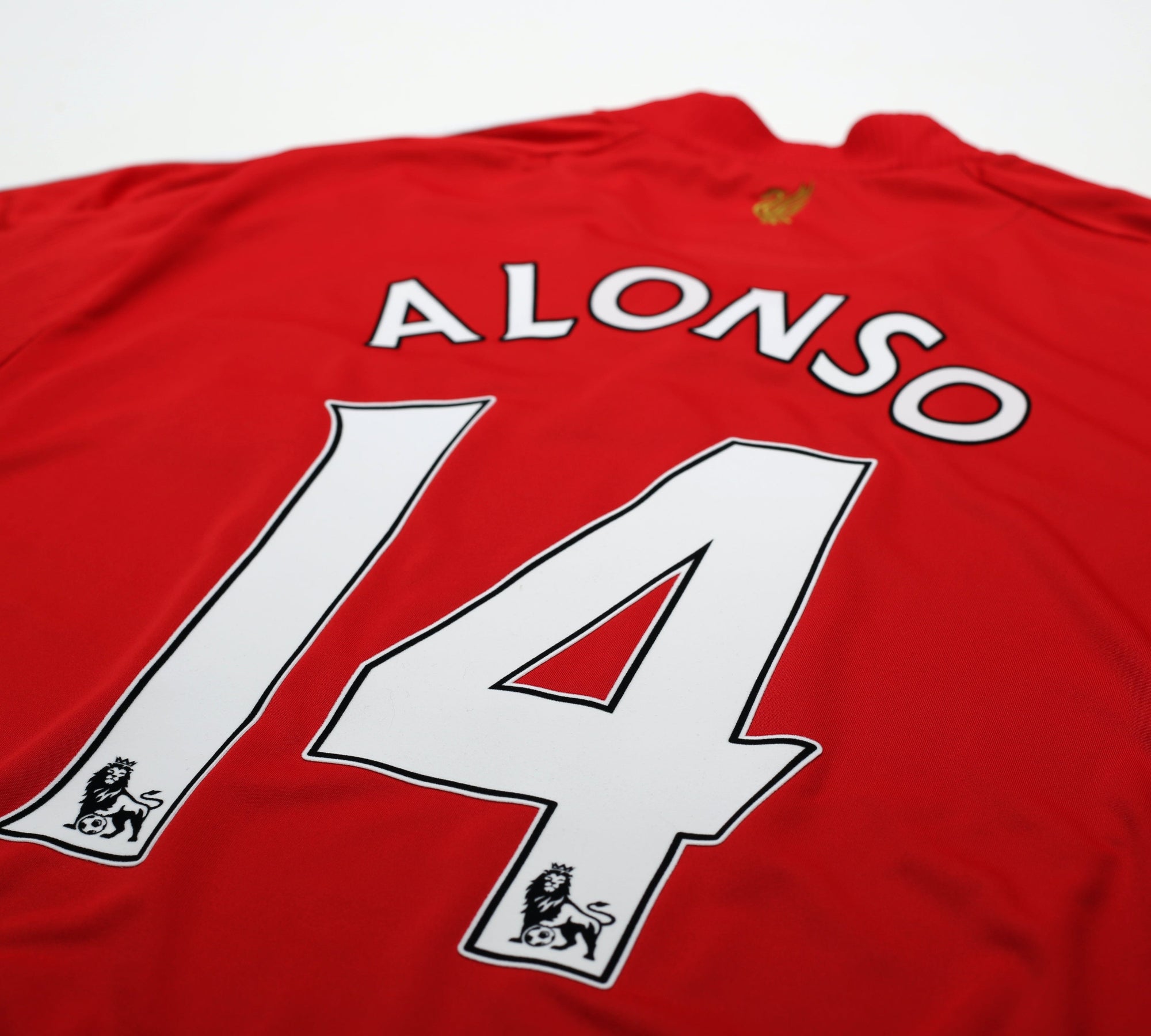 2008/10 ALONSO #14 Liverpool Vintage Adidas Home Football Shirt (XL)