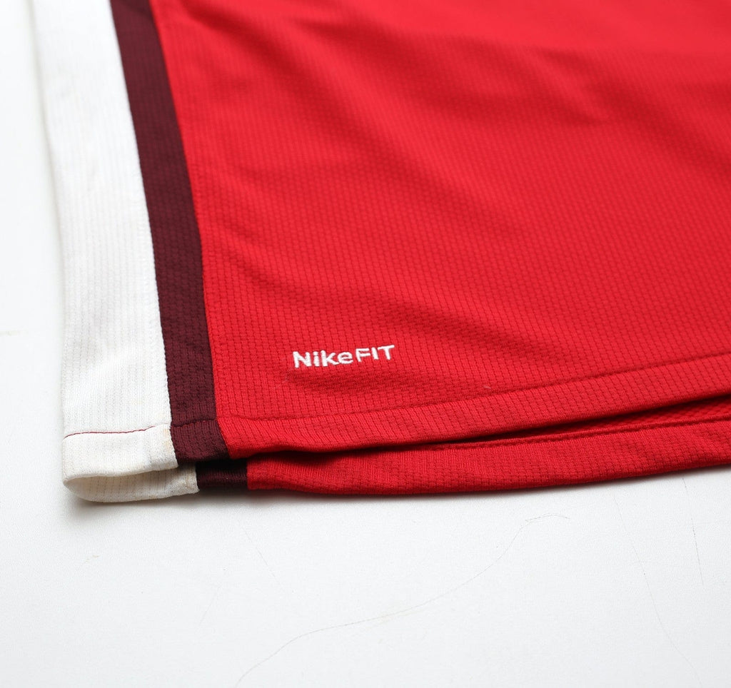 2008/10 ARSENAL Vintage Nike Home Football Shirt (M) SIGNED Perry Groves