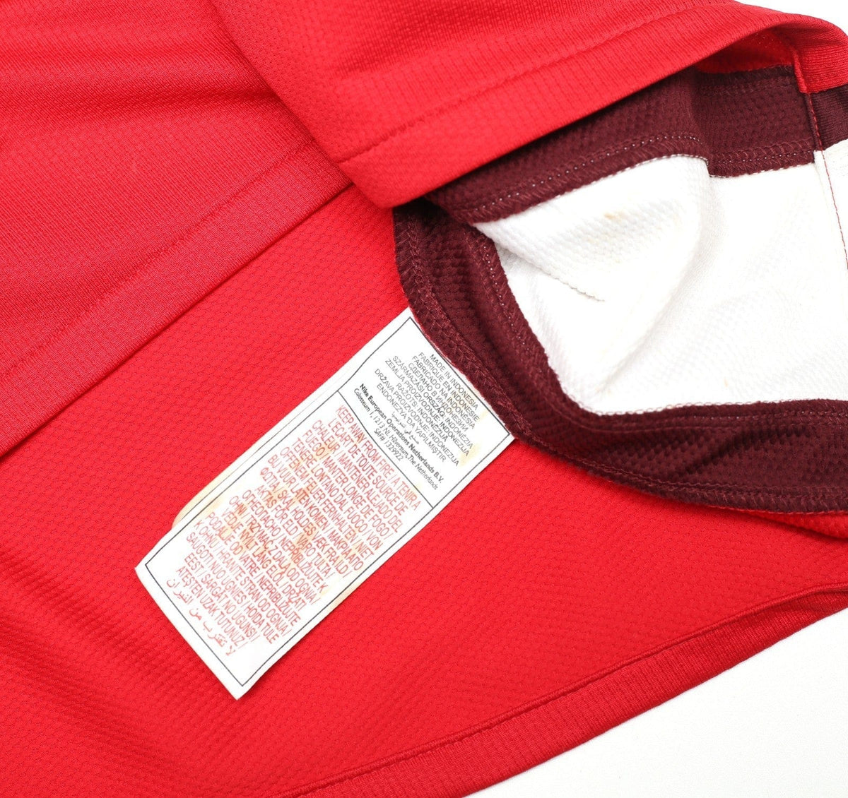 2008/10 ARSENAL Vintage Nike Home Football Shirt (M) SIGNED Perry Groves