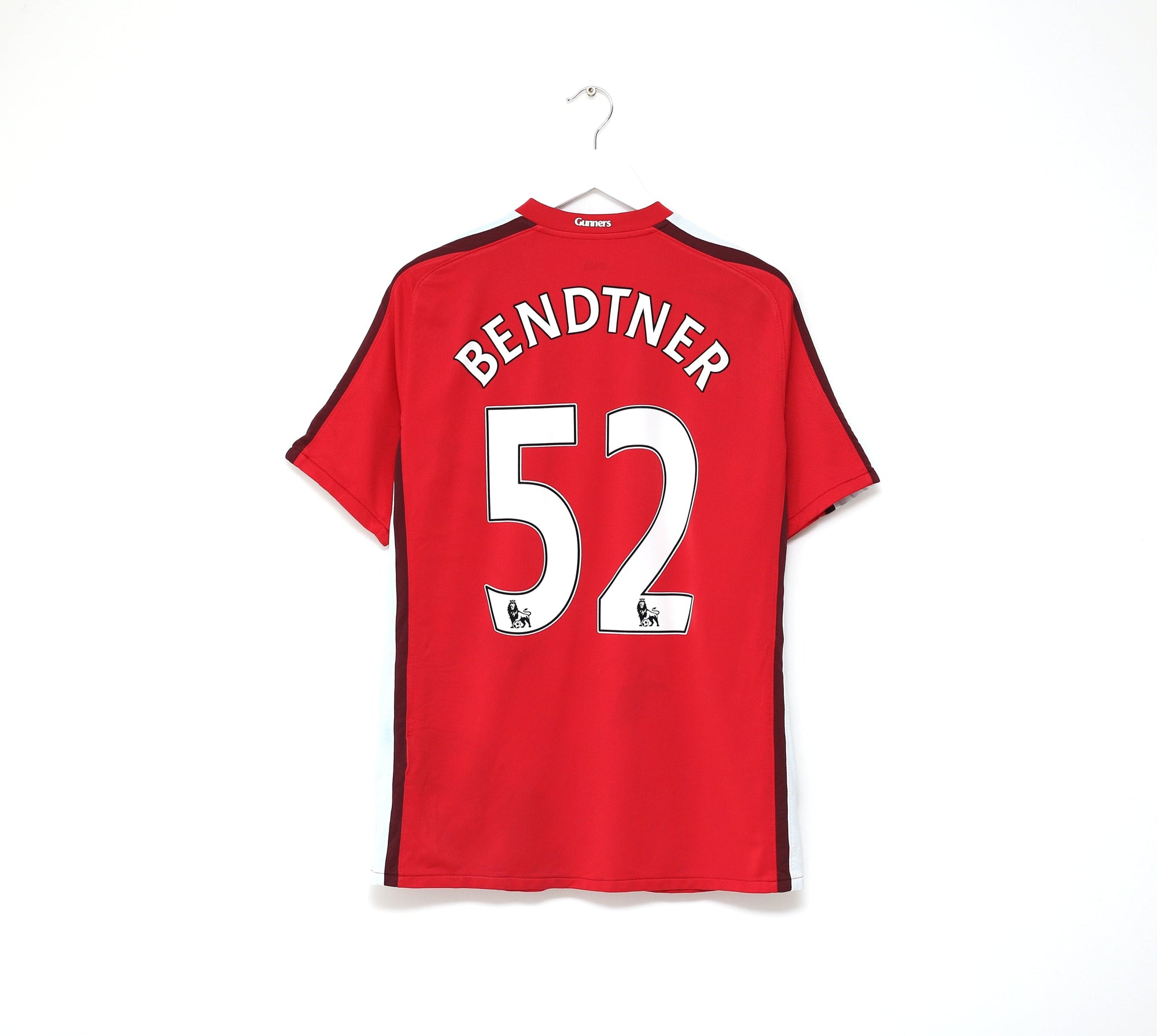 2008/10 BENDTNER #52 Arsenal Vintage Nike Home Football Shirt Jersey (L)