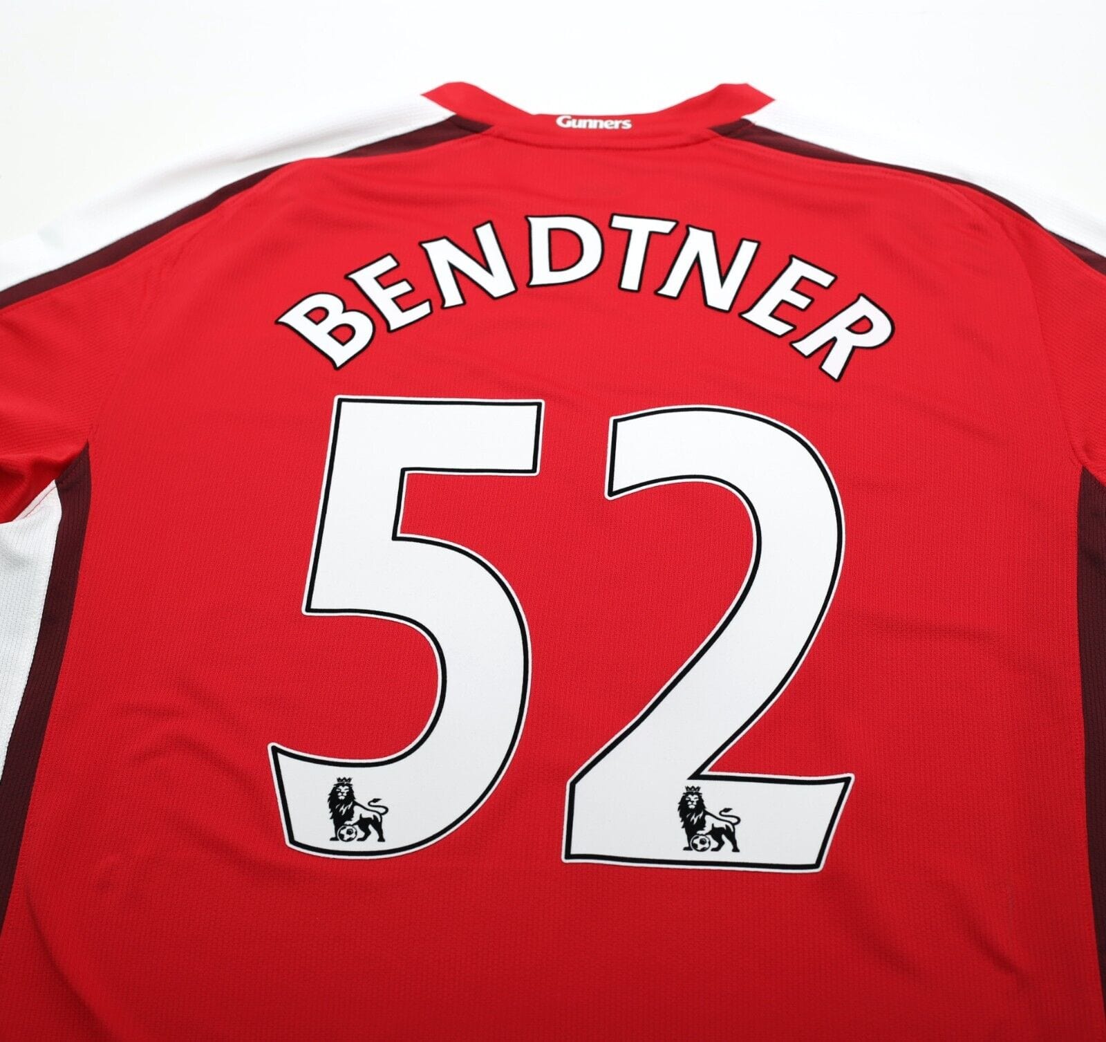 2008/10 BENDTNER #52 Arsenal Vintage Nike Home Football Shirt Jersey (L)