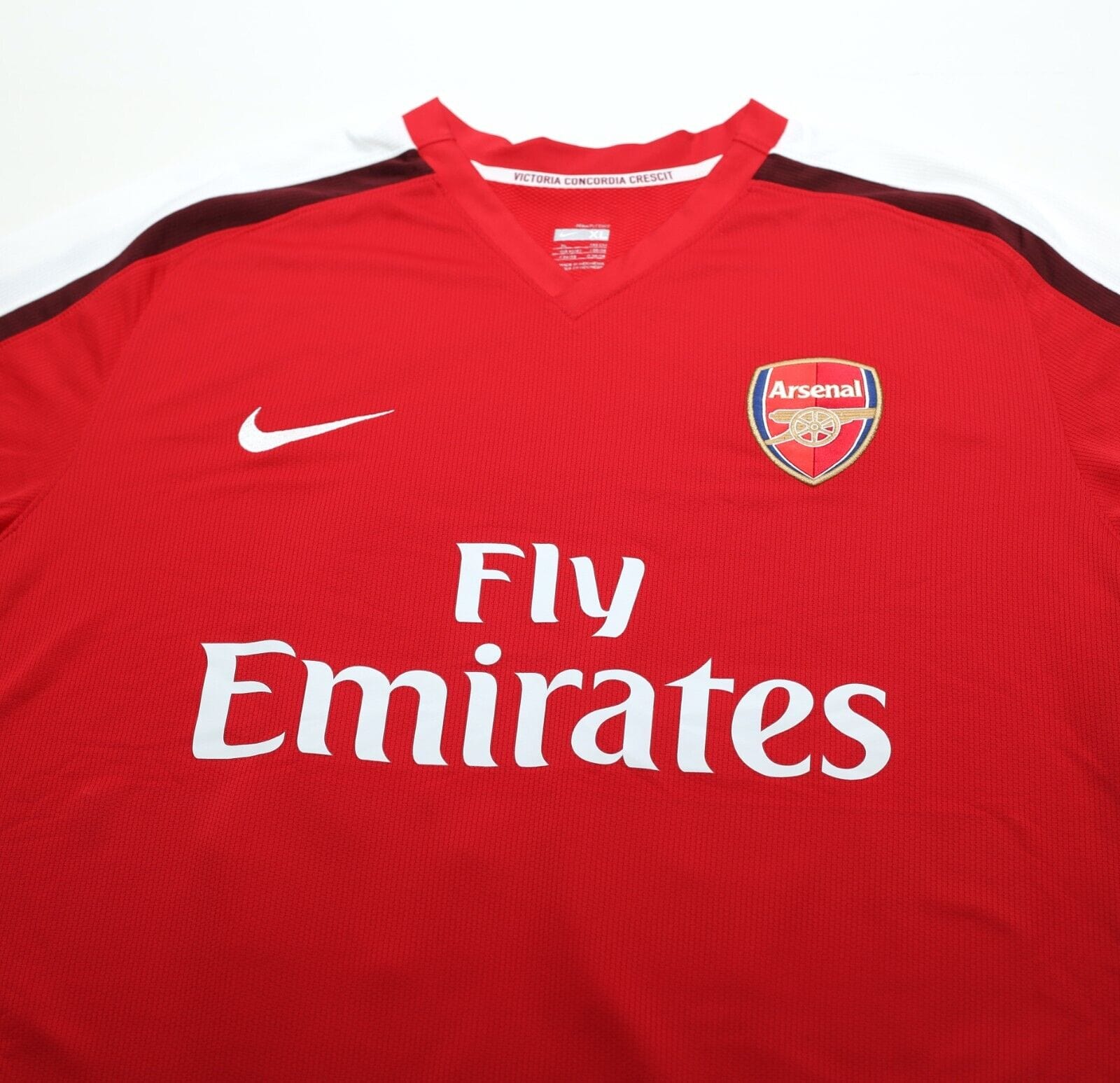 2008/10 BENDTNER #52 Arsenal Vintage Nike Home Football Shirt Jersey (S)