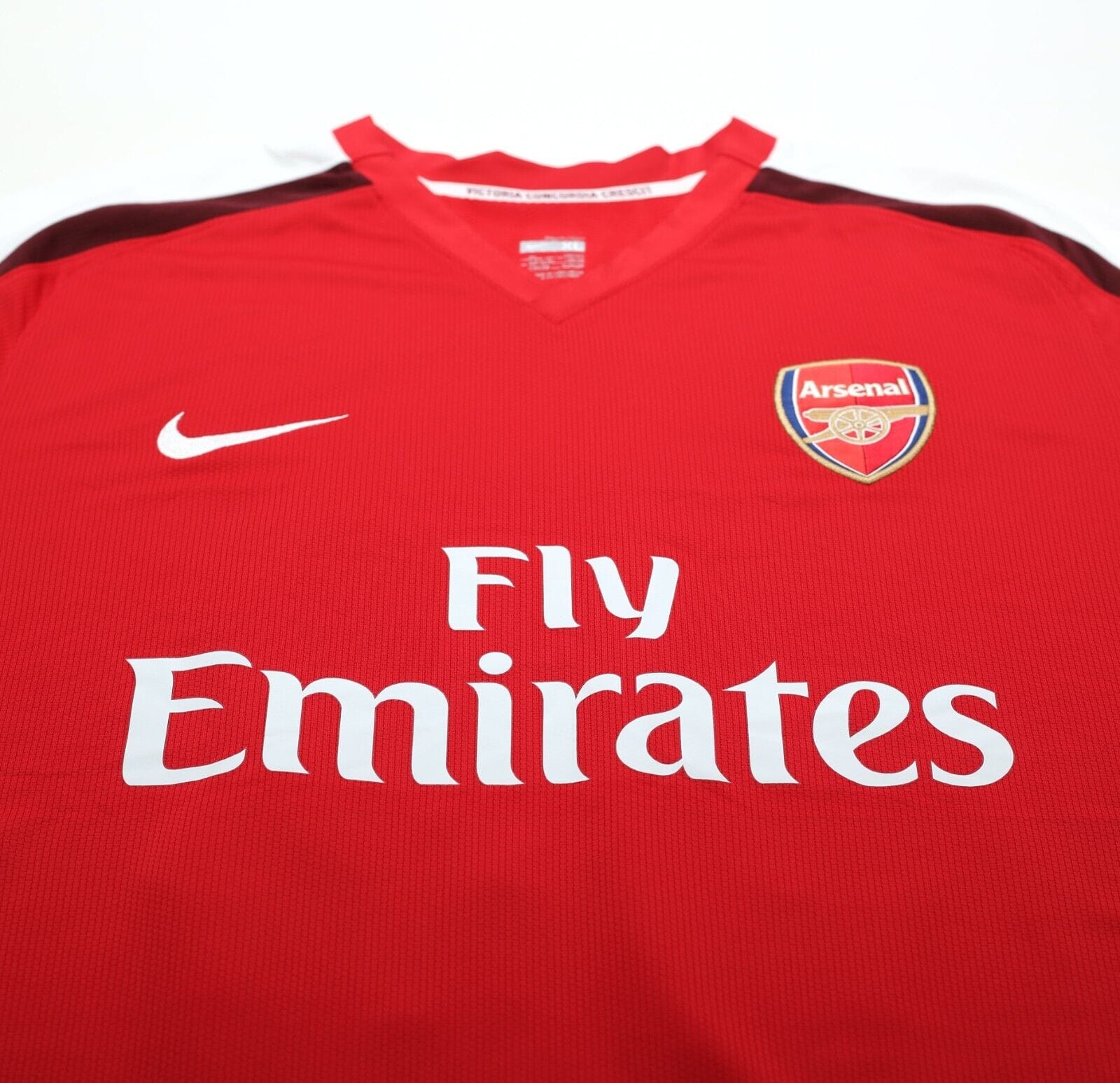 2008/10 BENDTNER #52 Arsenal Vintage Nike Home Football Shirt Jersey (S)