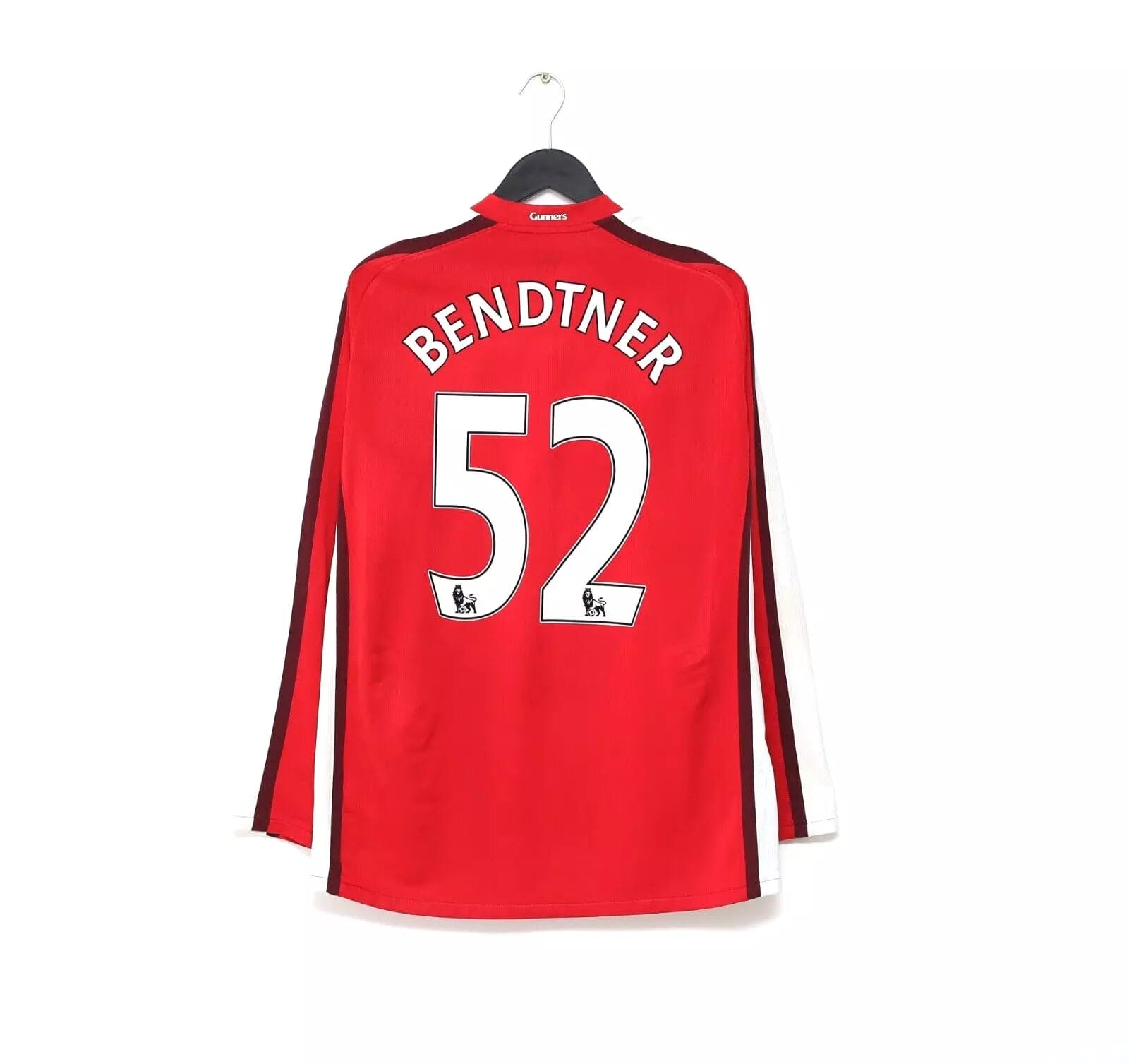 2008/10 BENDTNER #52 Arsenal Vintage Nike Home L/S Football Shirt Jersey (L)