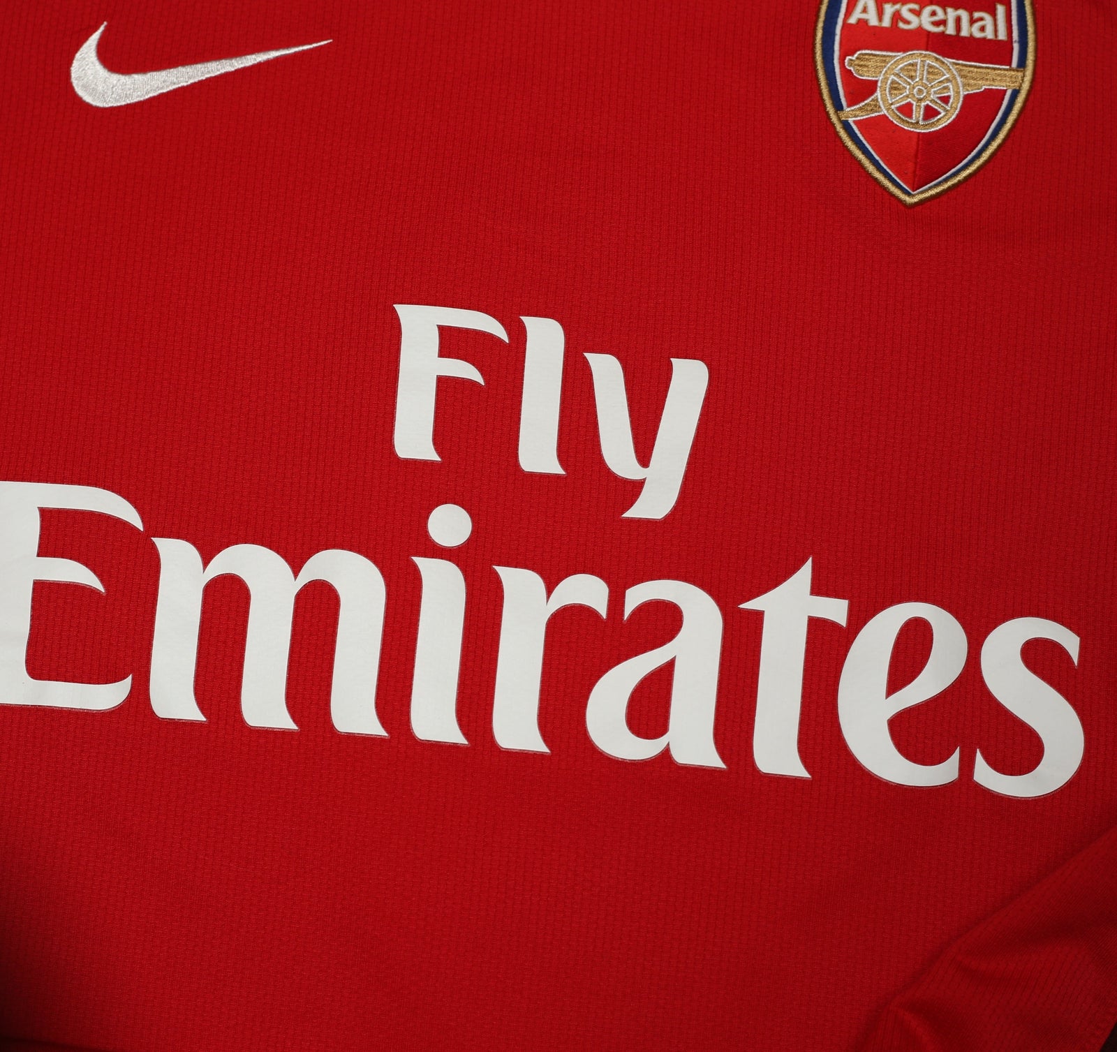 2008/10 EDUARDO #9 Arsenal Vintage Nike Home Football Shirt (M)