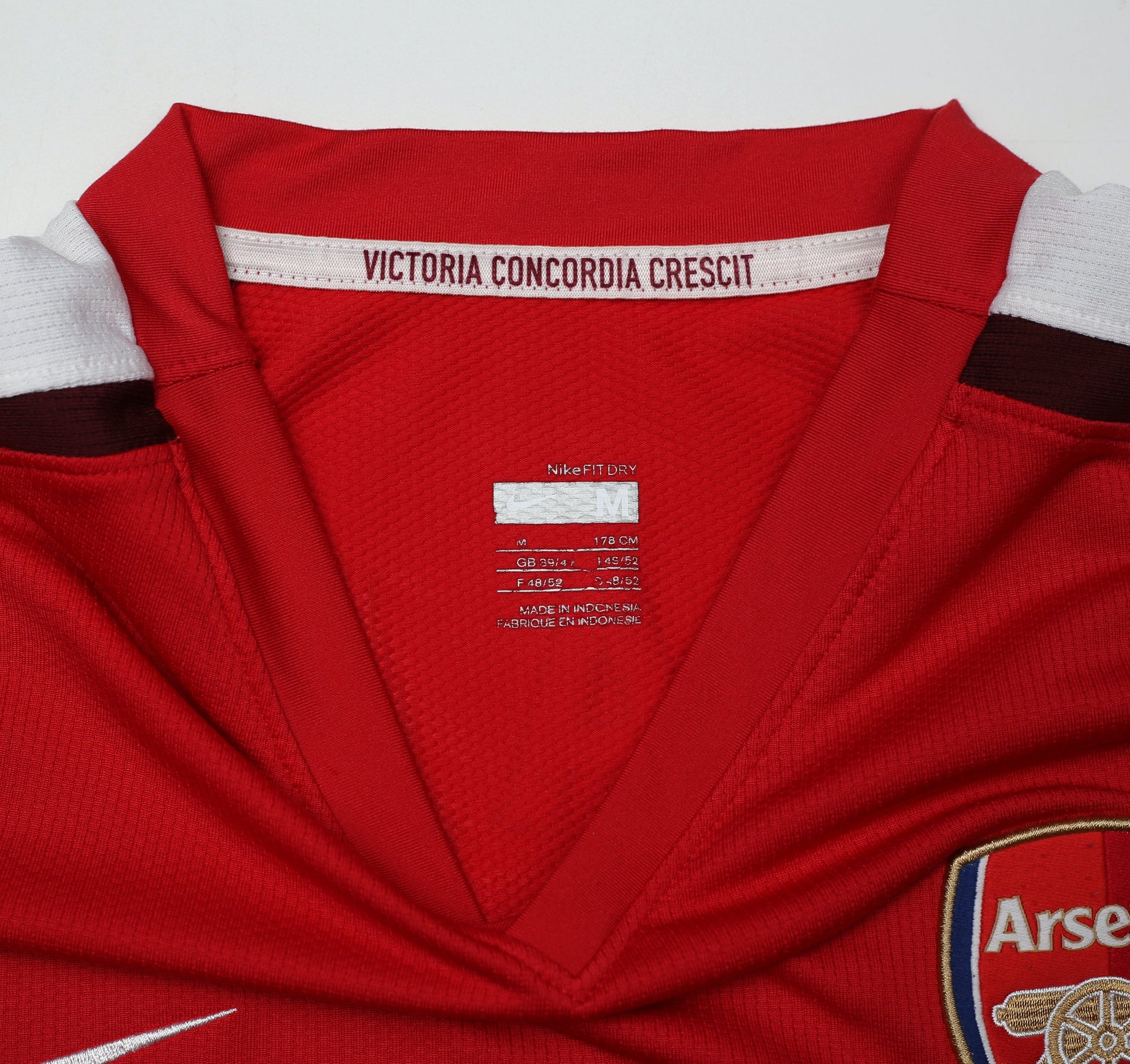 2008/10 EDUARDO #9 Arsenal Vintage Nike Home Football Shirt (M)