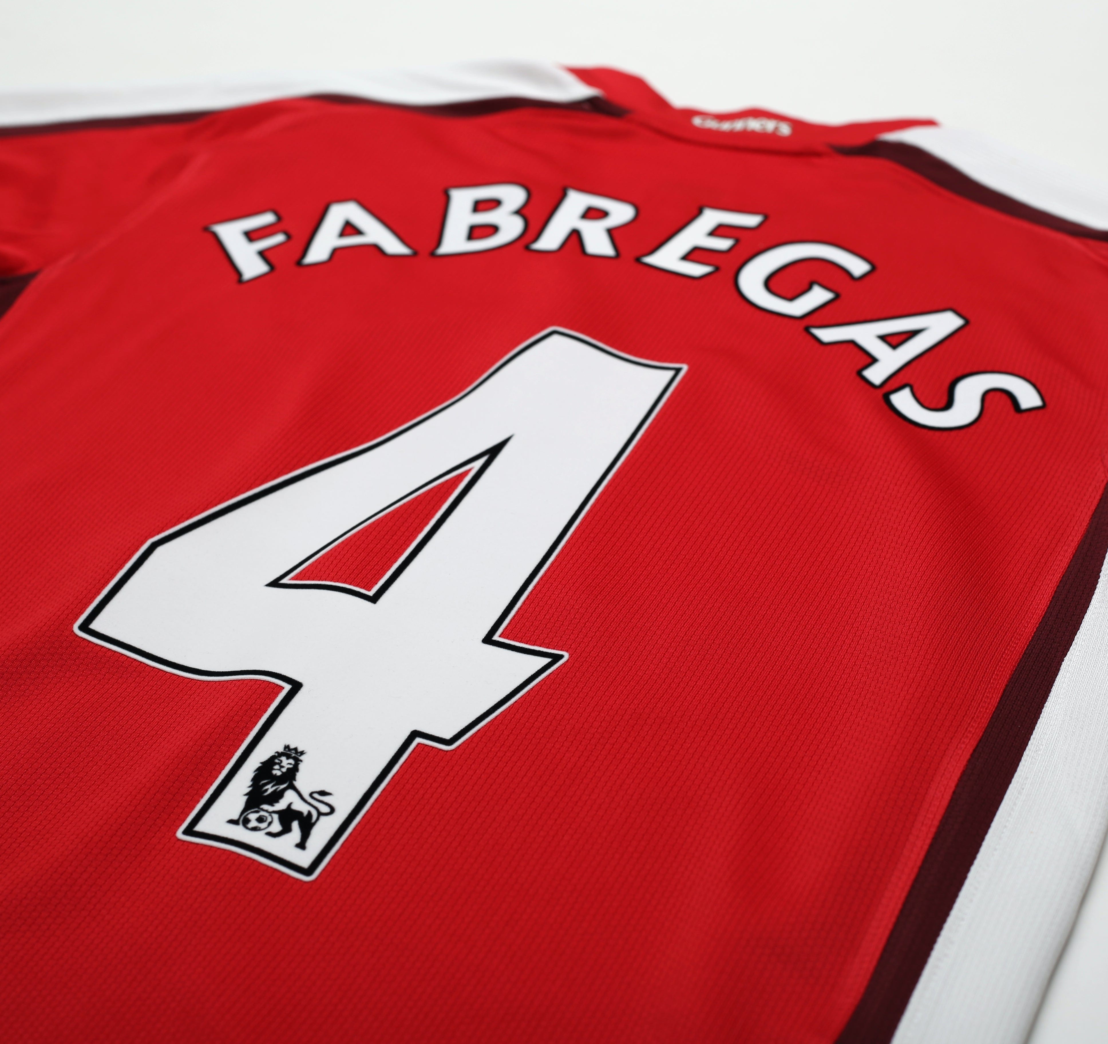 2008/10 FABREGAS #4 Arsenal Vintage Nike Home Football Shirt (YXL