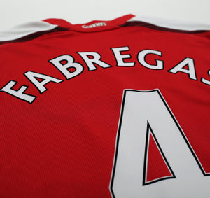2008/10 FABREGAS #4 Arsenal Vintage Nike Home Football Shirt (YXL)