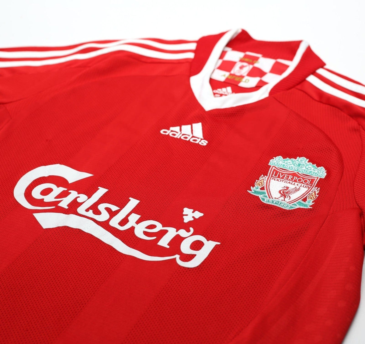 2008/10 GERRARD #8 Liverpool Vintage adidas Home Football Shirt (S)