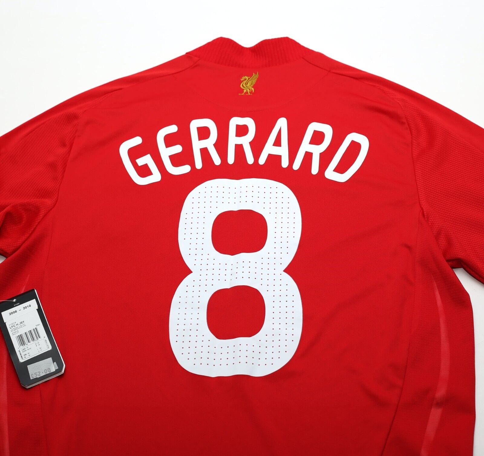 2008/10 GERRARD #8 Liverpool Vintage adidas UCL Home Football Shirt (M) BNWT