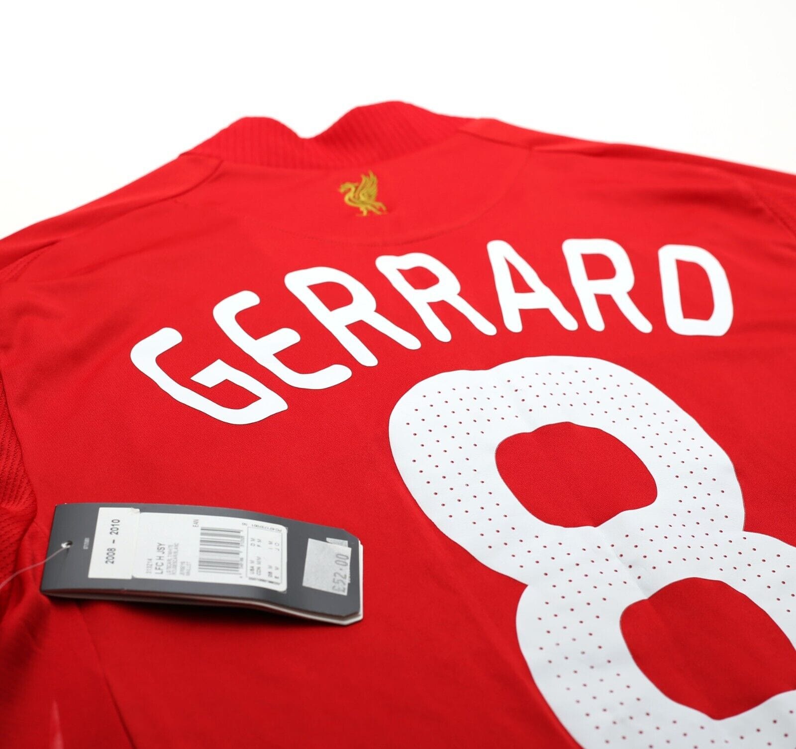 2008/10 GERRARD #8 Liverpool Vintage adidas UCL Home Football Shirt (M) BNWT