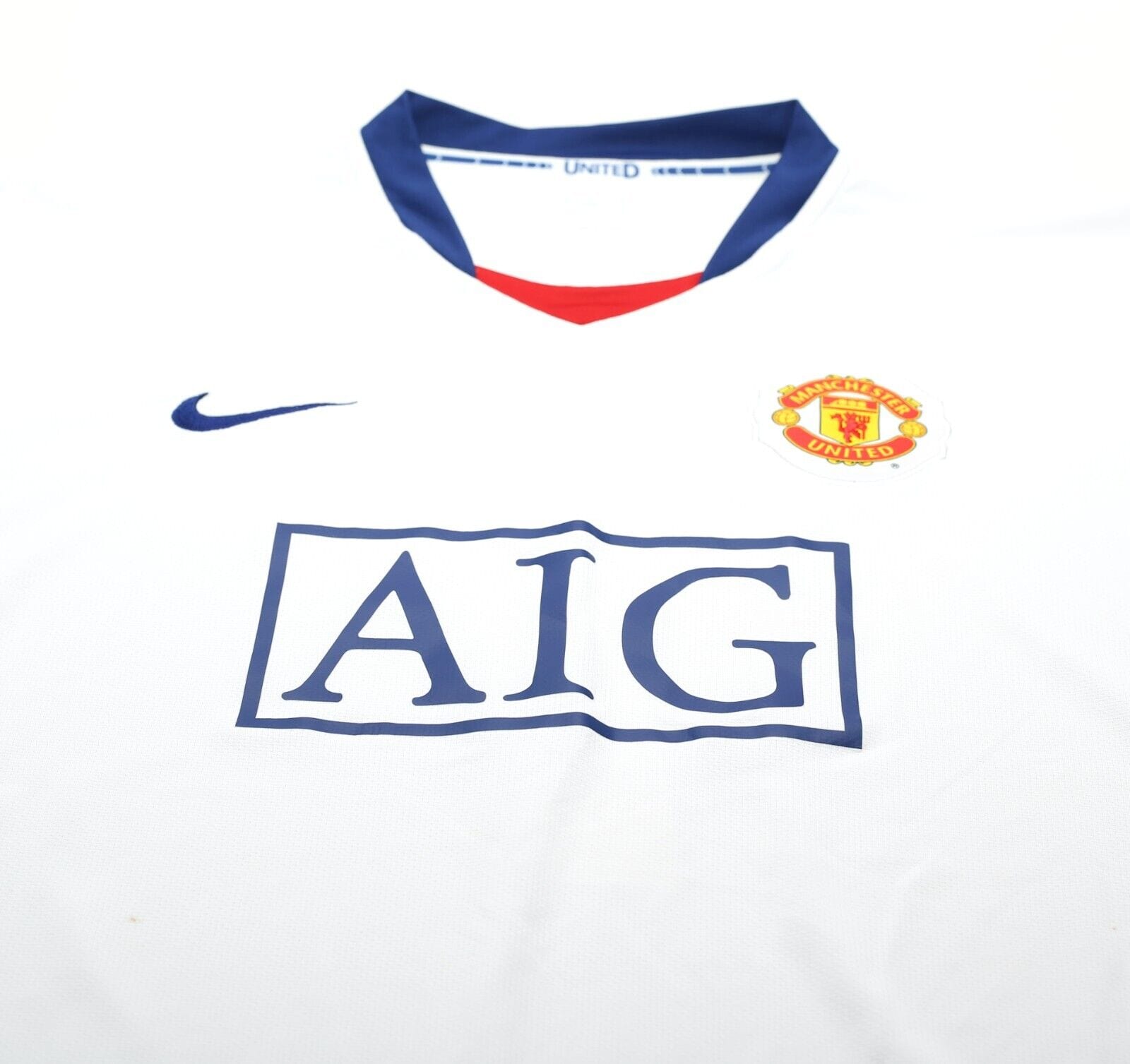 2008/10 RONALDO #7 Manchester United Vintage Nike Euro Away Football Shirt (XXL)