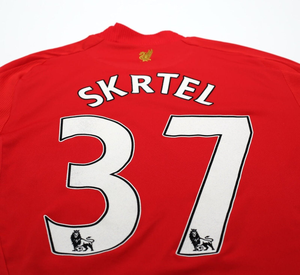 2008/10 SKRTEL #37 Liverpool Vintage adidas Home Football Shirt (M) FULL KIT