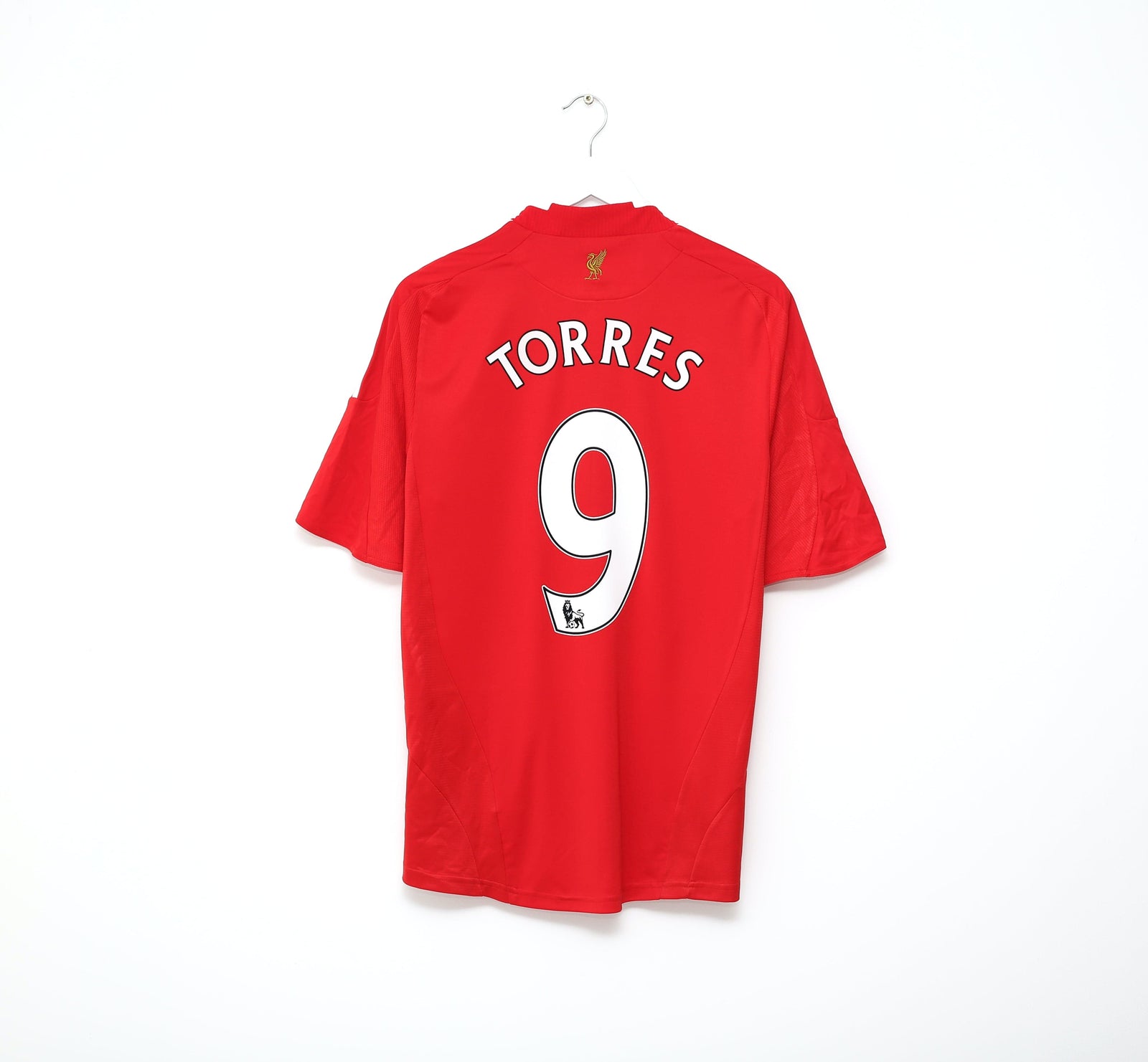 2008/10 TORRES #9 Liverpool Vintage adidas Home Football Shirt Jersey (M)
